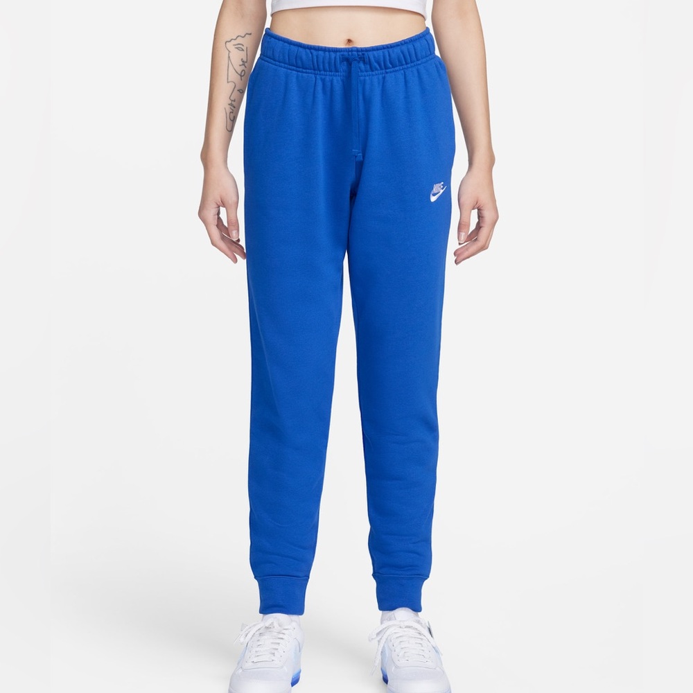 Nike Sportswear Club Fleece Women's Mid-Rise Joggers in Blue Size Medium